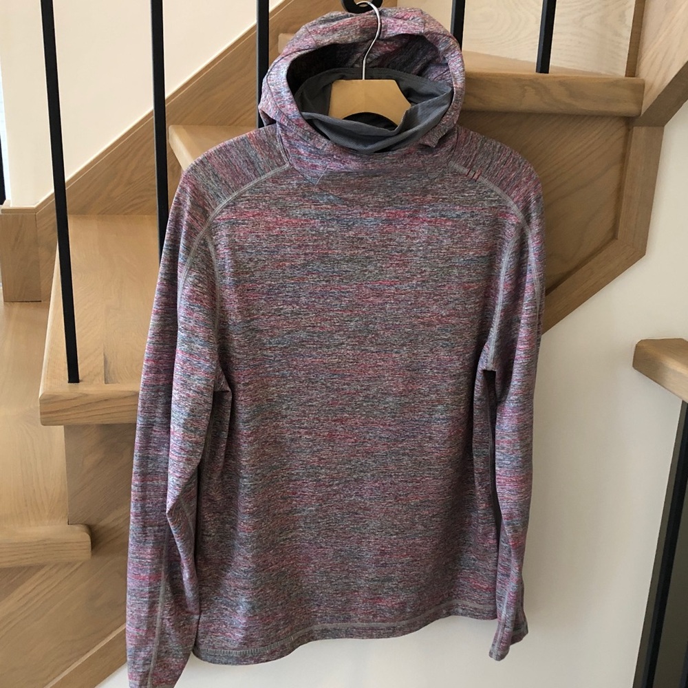 Lululemon Surge Hoodie with Neck Gaiter / Face Cover Hooded Long Sleeve, Size M
